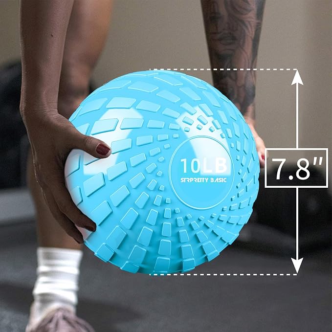 Medicine Ball 8, 10 lbs Slam Ball Weighted Balls for Exercise Strength and Crossfit Workout