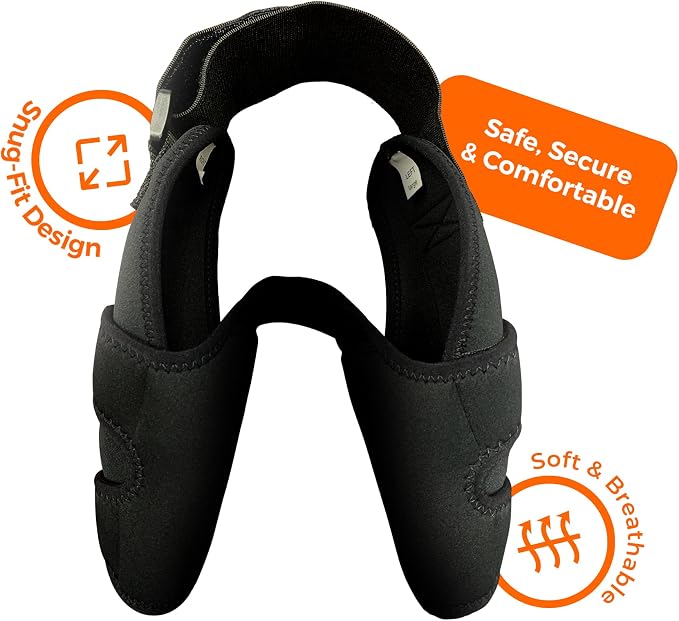 Dog Elbow Brace Protector Pads for Canine Elbow and Shoulder Support Elbow Hygroma, Dysplasia, Osteoarthritis, Elbow Calluses, Pressure Sores and Shoulder Dislocation (Both Legs, Small)