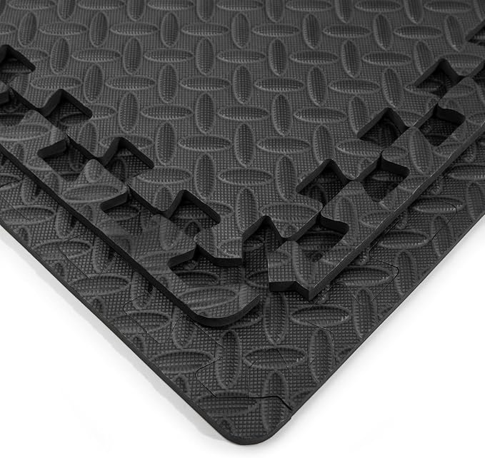 Art3d 48 Sq.Ft Eva Puzzle Exercise Mats, 1/2" Thick Foam Interlocking Tiles for Flooring, Workout, Gym Equipments, Pack of 12