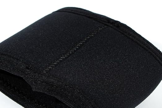 Stoic 7MM Compression Sleeve Cuff (Heavy Neoprene Construction) For arm, elbow, lower leg compression and warmth while weight lifting, powerlifting, bench pressing (12 Inch, Black)