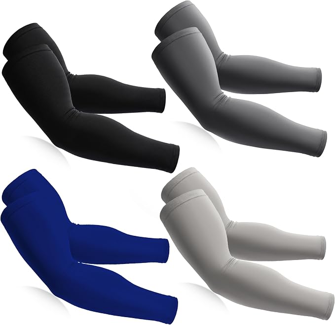 BHYTAKI Cooling Compression Arm Sleeves for Men Women,UPF50 UV Sun Protection Sleeves for Work Sport Tattoo Cover Up