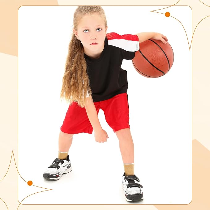 Haysandy 4 Pieces/ 2 Pair Kids Ankle Support Brace Elastic Kids Compression Socks Knitted Ankle Sleeve for Jogging Running Fitness(Beige,10-15 Years)