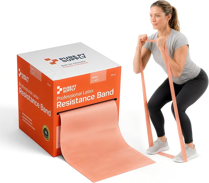 Pure PT Premium Latex Resistance Band – Elastic Exercise Bands | Premium latex resistance band for strength training, yoga & physical therapy | Elastic Workout Bands | Exercise Bands