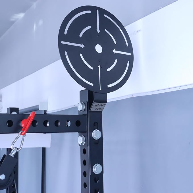 AHTAPFON Wall Ball Target for Rack Mounted with Extension,Medicine Ball Target for Power Rack Attachments,Home Gym Exercise Ball Squash Fitness for Enhance Explosive Power