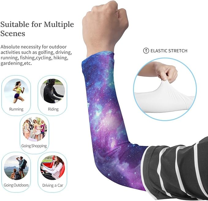 Marble Sports Compression Arm Sleeves for Men & Women - Youth Arm Sleeve Baseball Volleyball Sleeves & Basketball Sleeve