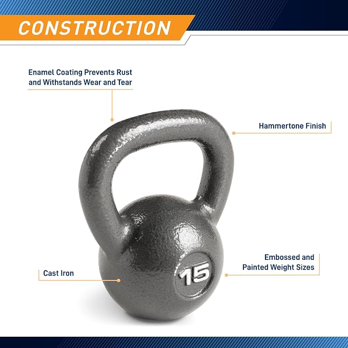 Marcy Hammertone Kettle Bells - 10 to 55 lbs. HKB Workout Weights