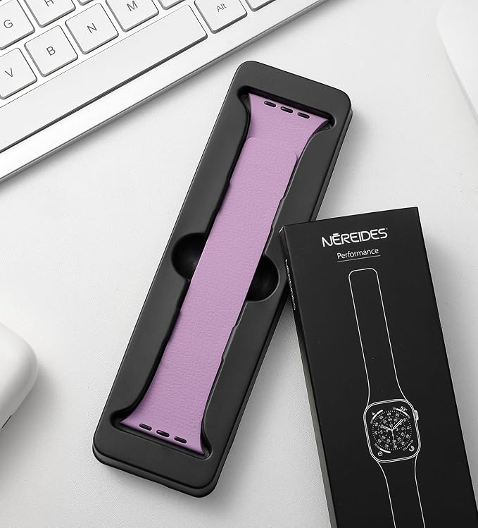 Magnetic Silicone Band Compatible with Apple Watch Band Ultra 3/2/1 & SE 3/2/1 & Series 11 10 9 8 7 6 5 4 3 49mm 46mm 45mm 44mm Strong Magnetic Clasp, Waterproof & Adjustable (Purple)
