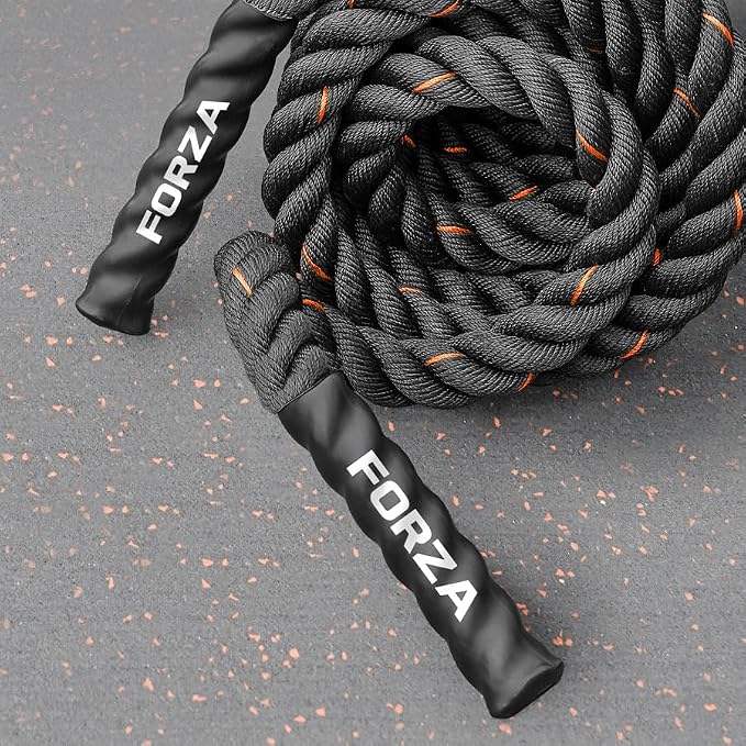 METIS Battle Ropes – Durable Fitness Ropes for Strength Training, 30ft/40ft/50ft Options – Ideal for Home Workouts & Gyms with Anti-Fray Handles