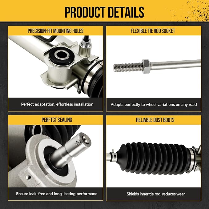 KAC Power Steering Rack and Pinion Replacement for Ford Transit Connect 2010 2011 2012 2013 All Models, Hydraulic Rack and Pinion Replace 22-2108