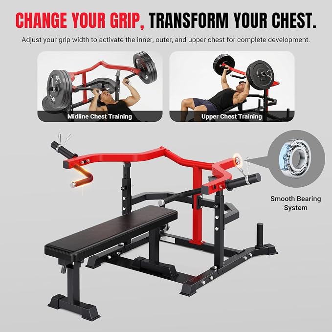 Multi-Function All in 1 Weight Bench Set - Multi-Positions Heavy Duty Weight Lifting Sit Up Bench Workout Benchs Folding Bench Press for Home Gym