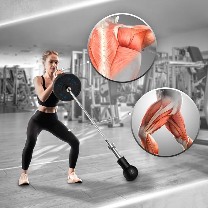 Yes4All Exercise Machine Adjustable T Bar Row Attachment, D Row Handle/Landmine Handle Attachment with Textured Rubber Handles
