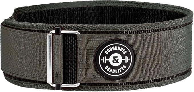 Weight Lifting Belt for Squats, Weightlifting Belt for Deadlifts - 4in Back Support for Bodybuilding | Powerlifting, Locking Metal Buckle, Weight Lifting Belts for Men - Quick Locking
