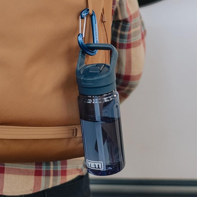 YETI Yonder 600 ml/20 oz Water Bottle with Yonder Straw Cap, Agave Teal