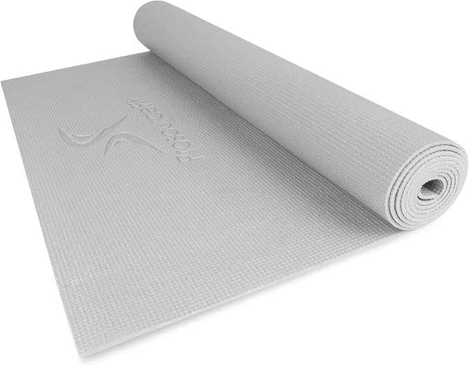 ProsourceFit Classic Yoga Mat 1/8” (3mm) Thick, Extra Long 72-Inch Lightweight Fitness Mat with Non-Slip Grip for Yoga, Pilates, Exercise