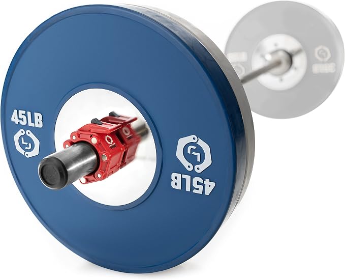 Lock-Jaw PRO 2 Barbell Collars with Magnets Barbell Clamps - 1 Pair Heavy Duty Bar Clamps for 2” & 50mm Olympic Bars – Secure Weight Bar Clamps for Strength Training & Home Gym Accessories