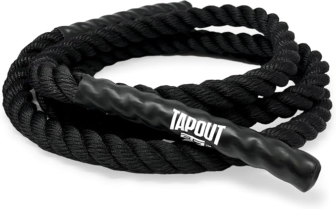 Tapout 9.5-Foot Battle Rope - Compact & Durable | Perfect for Full-Body Workouts, Home Gym Training (1 inch Diameter)