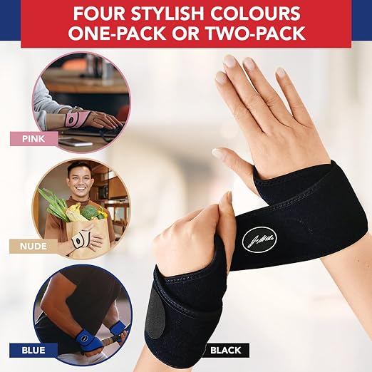 Doctor Developed Wrist Brace(Set of 3), Wrist Wraps for Carpal Tunnel Arthritis, Tendonitis, Hand Support, Ideal for Fitness, Weightlifting - Handbook Included