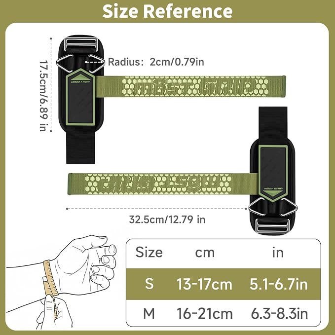Drip Glue Non-Slip Wrist Straps for Weightlifting, 2-in-1 Lifting Straps with D Rings for Cable Machine Workout, 10mm Neoprene Padded Wrist Wraps for Weight Lifting Deadlift