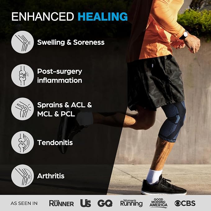 NEENCA Professional Knee Brace, Medical Knee Support for Women & Men Relief | Patented Patella Gel Pad & Side Stabilizers, Compression Sleeve for Knee Pain, Swelling, ACL, PCL, Arthritis, Sports, Workout
