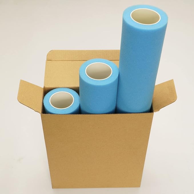 Voomey 9 Inch Foam Paint Roller 3 Pack, High Density Sponge Paint Rollers | for Smooth Wall and Furniture Finishing, Reusable Paint Tools for Home DIY and Professional Use