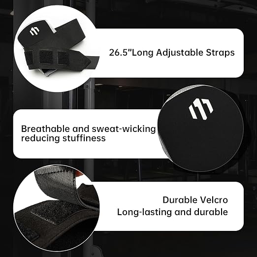MANUEKLEAR Adjustable Compression Elbow Wraps for Weightlifting(1 Pair), Elbow Sleeves Weightlifting Men with Compression Band, 5mm Neoprene Elbow Strap for Weight Lifting and Bench Press