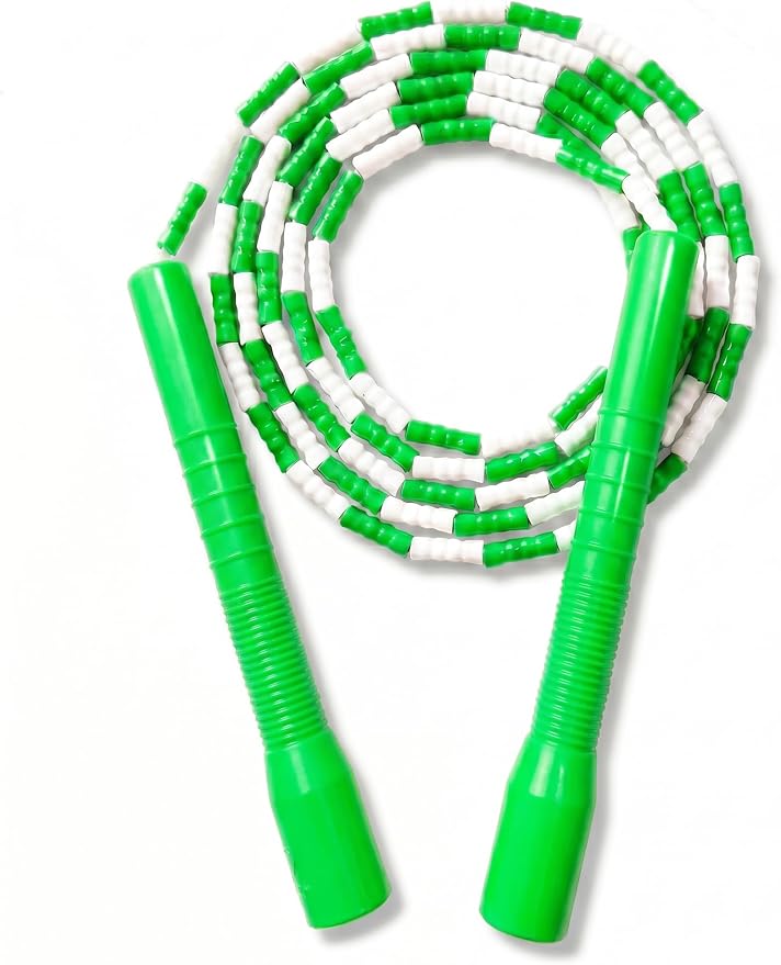 YUEDONG Soft Beaded Jump Rope for Teens & Adults, World Champion Luke Boon Collaboration, Adjustable Freestyle Jump Rope with 20cm Long Handles, Tangle-Free TPU Beads for Rhythm Training, Fitness Workout & Tricks | Luke Boon collaboration, soft TPU bea...