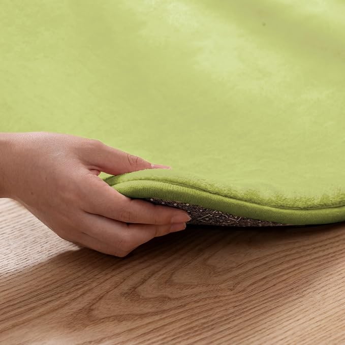 1.3" Thick Baby Floor Play Mat 50x50, Basic Padded Foam Mat for Tummy Time Crawling, Non Slip Cushioned for Babies Toddlers Infants Kids (Light Green)