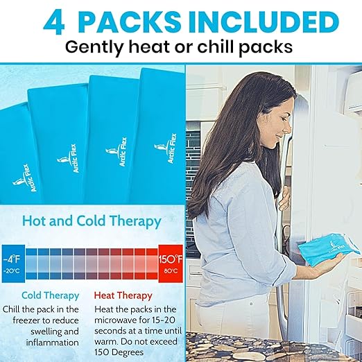 Vive Elbow Ice Pack Wrap - Ultra Cold Gel Ice Pack for Injuries Reusable | Elbow Support Compression for Cold/Hot Therapy - Adjustable for Men/Women, Sports Recovery, Arthritis, Tendonitis Pain Relief