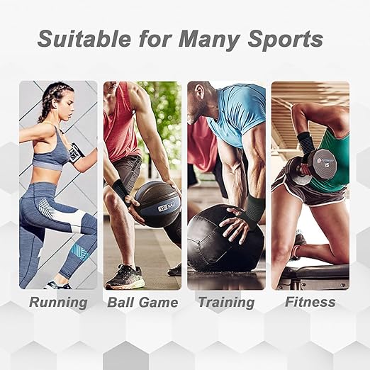 WOXVM 2 Pack Wrist Brace, Compression Wrist Support Splint for Women Men, Adjustable Wrist Strap Compression Wraps Fit Right Left Hand for Fitness, Carpal Tunnel Arthritis, Tendonitis, Wrist Pain
