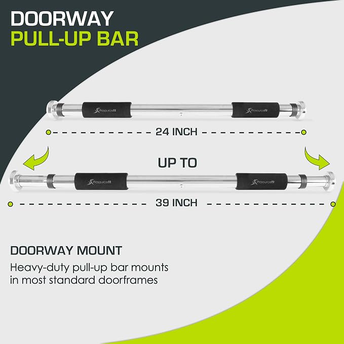 ProsourceFit Pull Up Bar for Multi Use Fitness & Home Gym Exercise