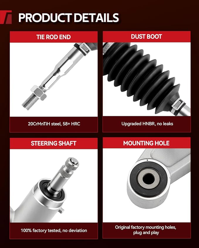 Torchbeam Power Steering Rack & Pinion Assembly Fit for 2011 Civic(Exc.Hybrid/Hybrid-L/Si Models), Hydraulic System Steering, Replaces OEM 26-2763