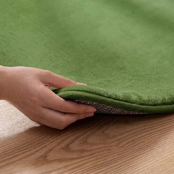 1.3" Thick Foam Play Mat 50x50 Baby Floor Playmat Nursery Rug Olive | Memory Mat for Baby to Play Waterproof Easy Care with Non-Slip Tummy Time Play Mat for Playroom Classroom