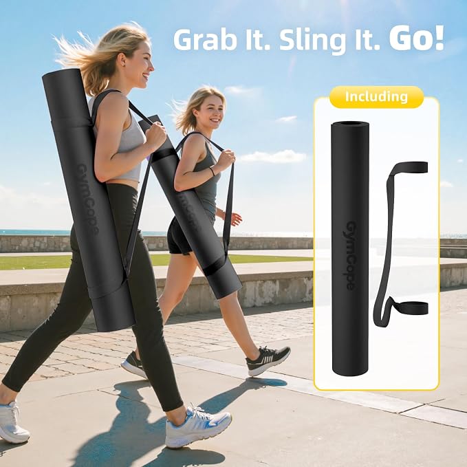 Extra Large Yoga Mat – 72"x48" or 78"x57", 1/4"–1/2" Thick Mat for Women & Men, TPE Non-Slip Pilates Mat for Home Gym, Yoga, Stretching, Meditation
