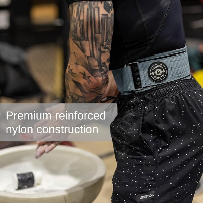 Weight Lifting Belt for Squats, Weightlifting Belt for Deadlifts - 4in Back Support for Bodybuilding | Powerlifting, Locking Metal Buckle, Weight Lifting Belts for Men - Quick Locking