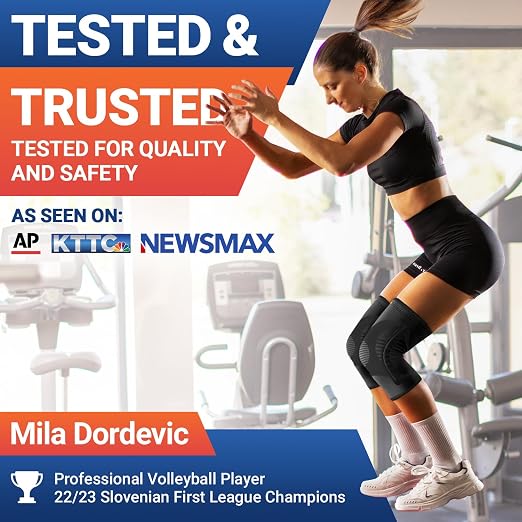 DR. BRACE ELITE Knee Brace with Side Stabilizer (2 Pack) Knee Brace | for Women & Men, Workout, Sports, Daily Knee Compression Sleeve for Maximum Knee Pain Support & Fast Recovery