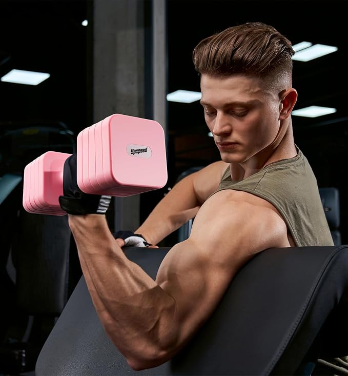 Adjustable Dumbbell Set for Women Men 7.5LB/10LB/15LB/20LB/25LB Each | Dumbbells Set of 2, Free Weight Set at Home Gym, Hand Weights with Locking/Metal Handle for Exercise Muscle Toning Rehab