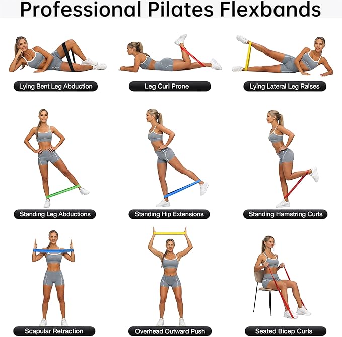 Fittest Pro by Limm Resistance Bands for Legs and Butt, Fabric Exercise Loop Bands Yoga, Pilates, Rehab, Fitness and Home Workout, Strength Bands for Booty