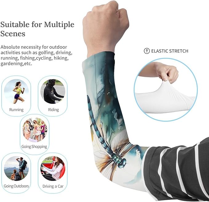 Marble Sports Compression Arm Sleeves for Men & Women - Youth Arm Sleeve Baseball Volleyball Sleeves & Basketball Sleeve