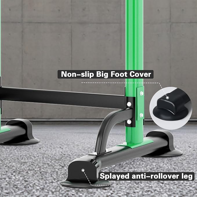 soges Power Tower Pull Up Bar Station, Free Standing Pull Up Rack Dip Station for Home Gym, Height Adjustable Home Strength Training Fitness Workout Equipment