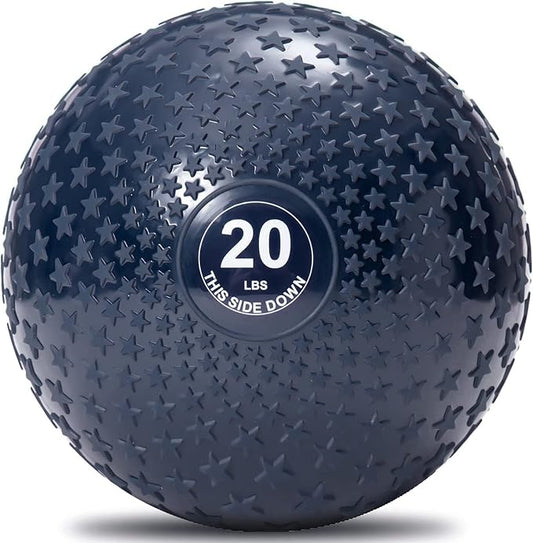 JFIT Slam Ball – Build Strength - Endurance & Power | Superior Grip | Sand-Filled Core | Indoor & Outdoor Use