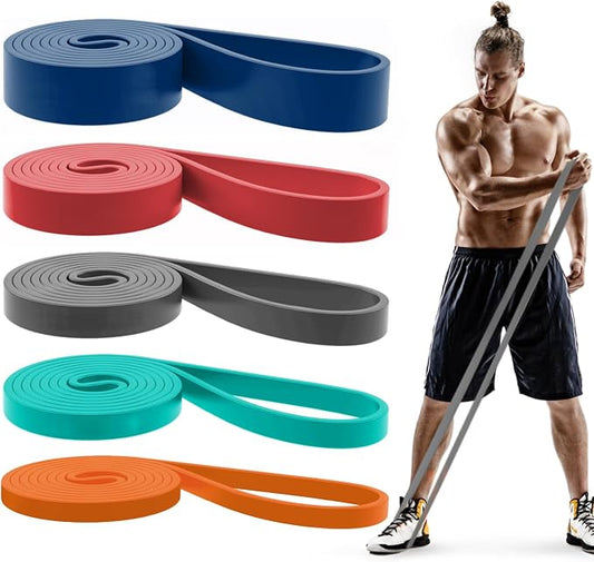 Pull Up Bands, Resistance Bands Set, Exercise Workout Bands for Men & Women, Ideal for Body Stretching, Physical Therapy and Muscle Training