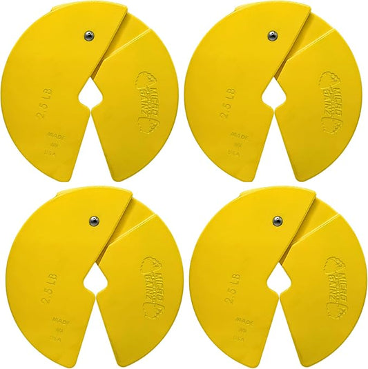 Micro Gainz 2.5LB Dumbbell Fractional Weight Plates, 4-Piece