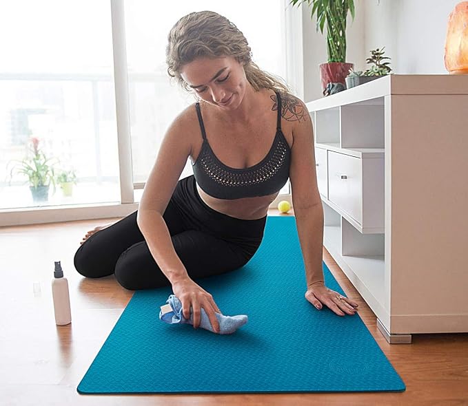 IUGA Yoga Mat Thick Non Slip Anti-tear Pilates Mat Eco Friendly Hot Yoga Mats for Workout & Exercise(72"x 24"x 6mm)