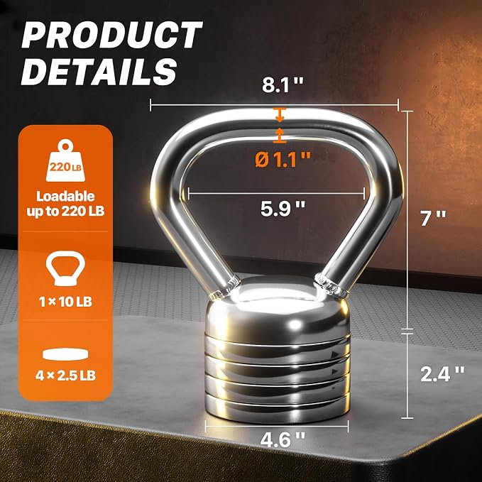 Northdeer Adjustable Kettlebell Set for Versatile Home Workouts | Perfect for Strength Training