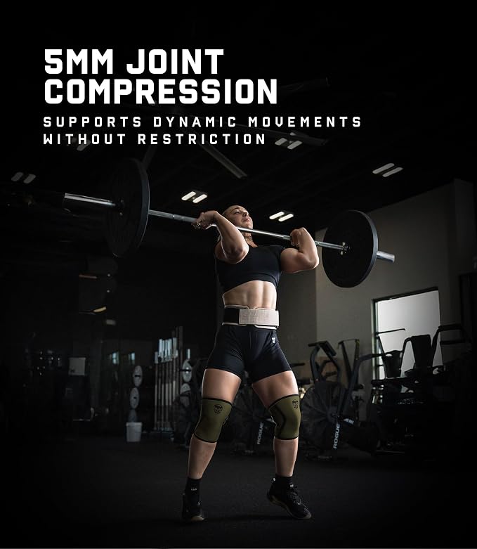 Gymreapers 5MM Knee Sleeves for Weightlifting, Squats, Powerlifting, and Functional Training – Compression Knee Support for Men & Women – Joint Protection & Recovery – Pair
