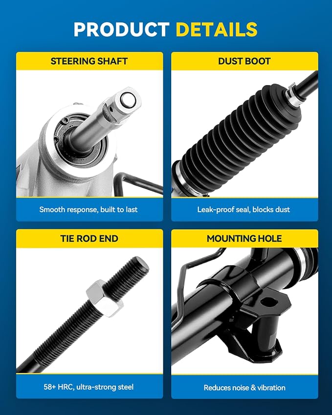 PHILTOP Power Steering Rack and Pinion for Patriot, Compass, Caliber | 2007-2010 Caliber, 2007-2010 Compass/Patriot, 2011-2017 Compass/Patriot 4WD Replace No.5154519AA, 6507629AA, 5105085AB