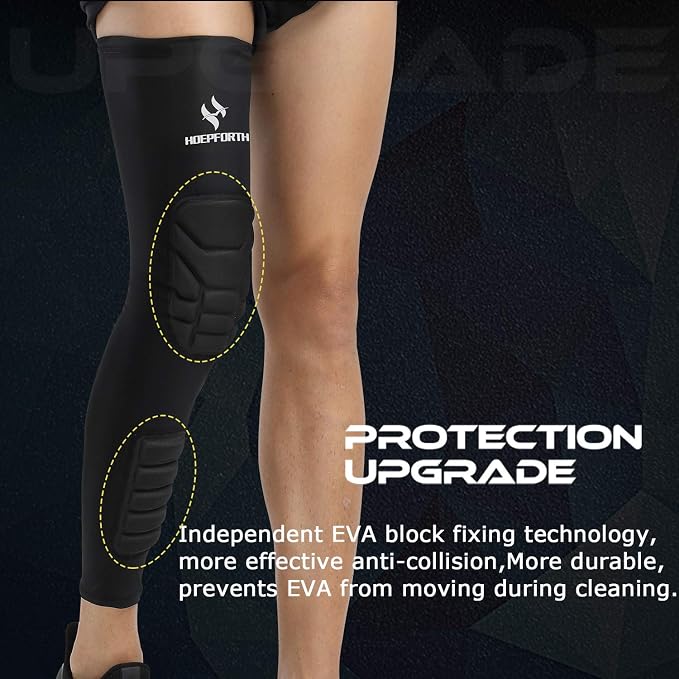 Knee Calf Padded 2 Pack Compression Leg Sleeve Shin Protective Support