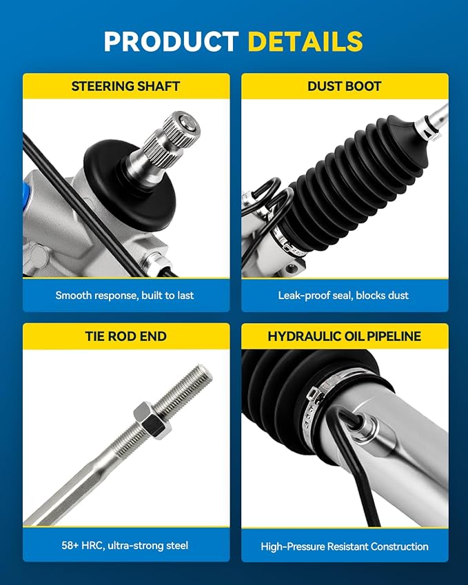 PHILTOP Power Steering Rack and Pinion for 95-99 Sentra, 95-98 200SX | No.490014B000, 490014B400, 485214B000, 261882