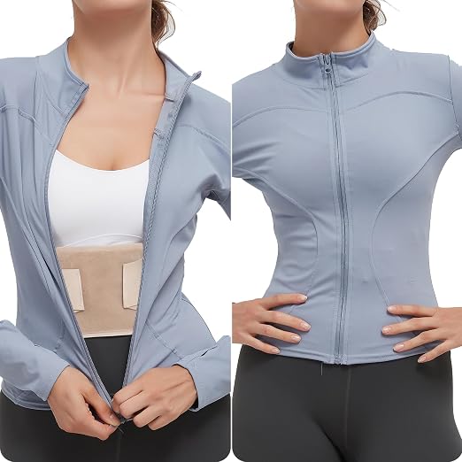 RANDY SUN Ultra Thin Back Braces for Women, Adjustable Lower Back Waist Support Wrap Under Clothes Compression Lower Lumbar Support Belt Breathable Brace, Medium