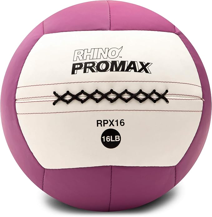 Champion Sports Rhino Promax Wall Balls - Soft Shell Non-Slip Grip for Weightlifting, Plyometrics, Cross Training, & Home Gym